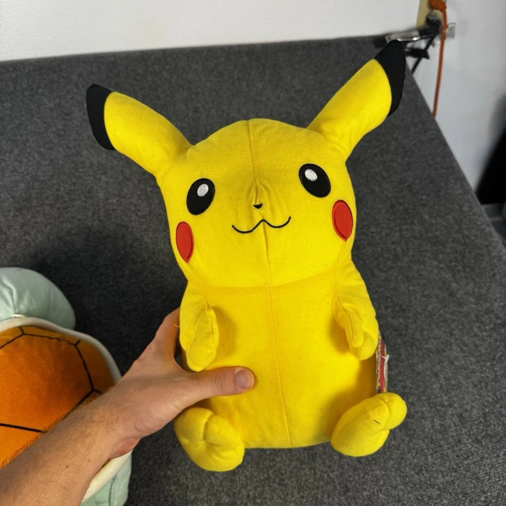 Pokemon Plush Lot of 3 Pikachu Charmander Squirtle Stuffed Animal Toy NWT 14